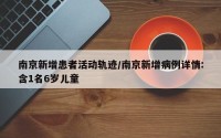 南京新增患者活动轨迹/南京新增病例详情:含1名6岁儿童