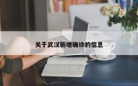 关于武汉新增确诊的信息