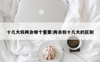 十几大和两会哪个重要:两会和十几大的区别