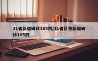31省新增确诊105例/31省区市新增确诊105例
